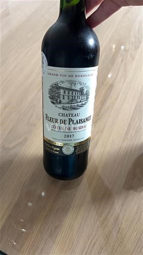 Bordéus Côtes-de-bourg Château Fleur de Plaisance 2017
