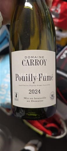 Dolina Loare Пуји-фиме Domaine Carroy 2024