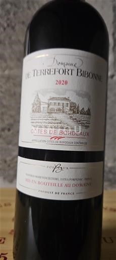 Bordeaux Côtes-de-Bordeaux Domaine Terrefort Bibonne 2020