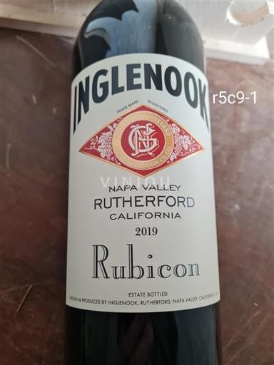 Kalifornialaiset AVA:t Rutherford Inglenook Rubicon 2019