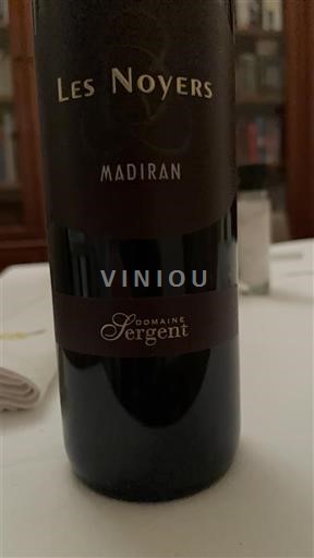 Sudoeste Madiran Domaine Sergent Les Noyers 2018