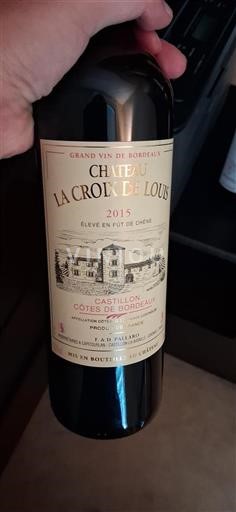 Bordeaux Côtes-de-Bordeaux Château La Croix de Louis 2015
