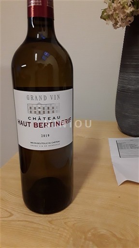 Bordeaux Blaye-Côtes-de-Bordeaux Château Haut Bertinerie 2019