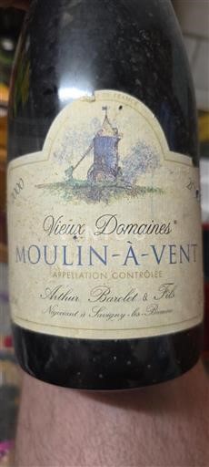 Beaujolais Moulin-à-vent Arthur Barolet & Fils Vieux Domaines 2000