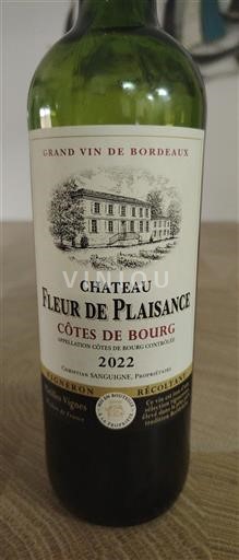 Bordeaux Côtes-de-bourg Château Fleur de Plaisance 2022