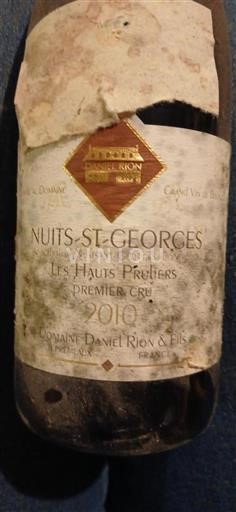 Burgundy Nuits-Saint-Georges Premier Cru Domaine Daniel Rion & Fils Les Hauts Pruliers 2010