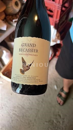Rhônen laakso Côtes-du-rhône Domaine La Roche Mond Grand Becassier Vieilles Vignes 2018