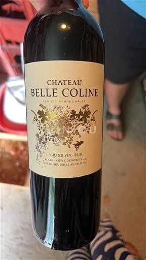 Burdeos Blaye-Côtes de Burdeos Château Belle Coline 2019