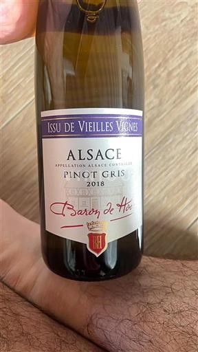 Alsace Grand Cru Baron de Hoen Issu de Vieilles Vignes 2018