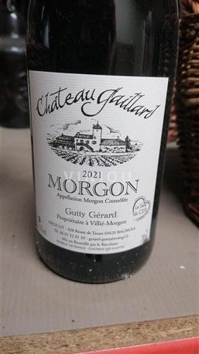 Vin Rouge sec Château Gaillard 2021 France Beaujolais Morgon AOC