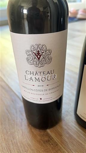 Bordeaux Castillon Côtes de Bordeaux Château Lamour 2019