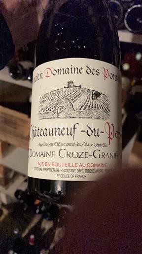 Thung lũng Rhône Châteauneuf-du-pape Domaine Croze-Granier Ancien Domaine des Pontifes 2020