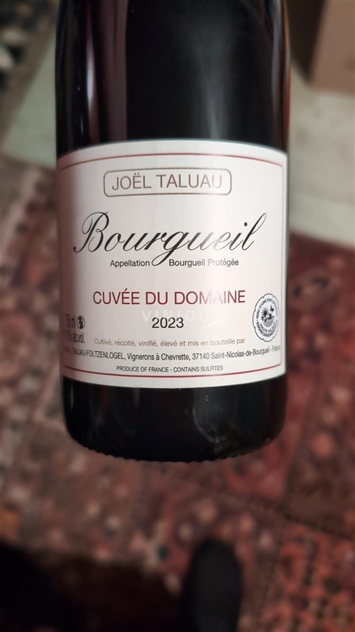Valle del Loira Bourgueil Joël Taluau du Domaine 2023