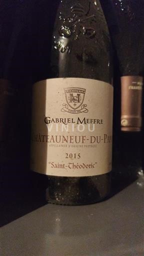 Rhône Valley Châteauneuf-du-Pape Gabriel Meffre Saint-Théodoric 2015