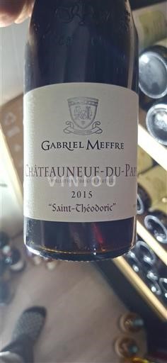 Rhône Valley Châteauneuf-du-Pape Gabriel Meffre Saint-Théodoric 2015