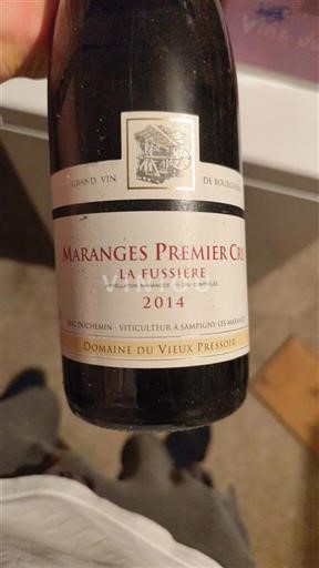 Bourgogne Maranges Premier Cru Domaine Vieux Pressoir La Fussière 2014
