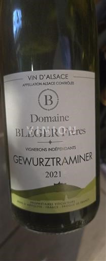 Alsácia Grand Cru Domaine Bléger Frères Gewurztraminer 2021