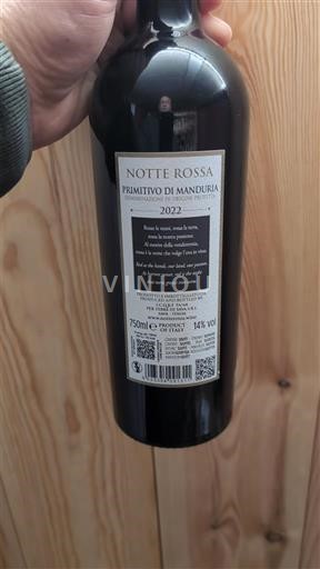 Pulia Primitivo di Manduria Notte Rossa 2022