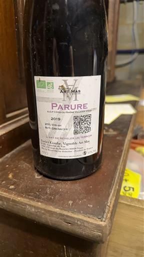 Rhône Valley Not Specified Vignoble Art Mas Parure 2019