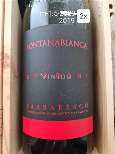 Piedmont Barbaresco Fontanabianca Bordini 2019