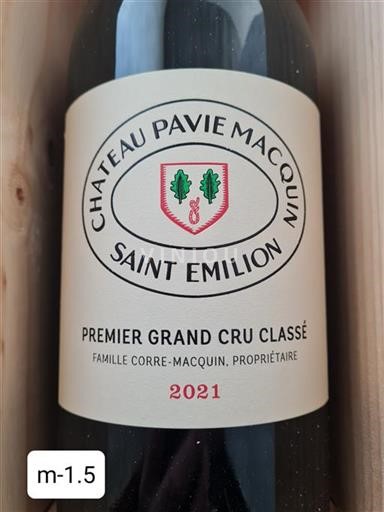 Bordeaux Saint-Émilion Château Pavie Macquin 2021