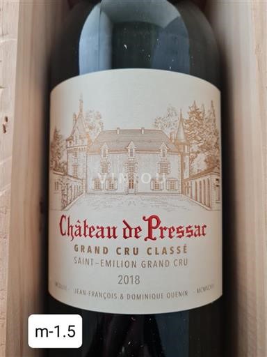 Bordeaux Saint-Émilion Château Pressac 2018