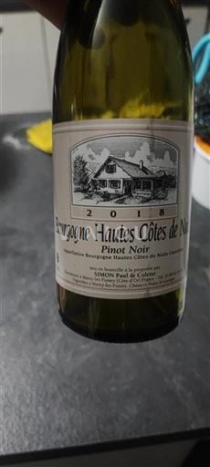 Bourgogne Ospecificerad SIMON Paul & Colette 2018