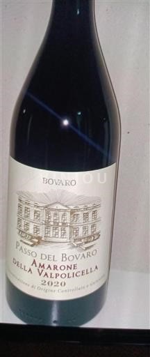 Veneto Amarone della Valpolicella Bovaro Passo del Bovaro 2020