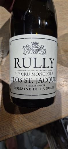Borgogna Rully Premier Cru Domaine La Folie Clos St. Jacques 2023