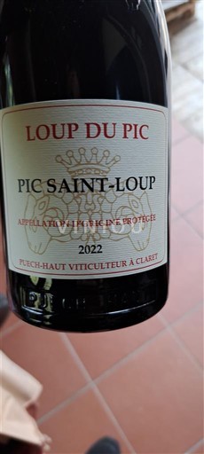 Languedoc Pic-saint-loup Puech-Haut Loup du Pic 2022