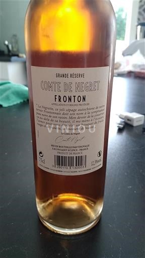 Zuidwest-Frankrijk Fronton Comte de Négret Grande Réserve 2018