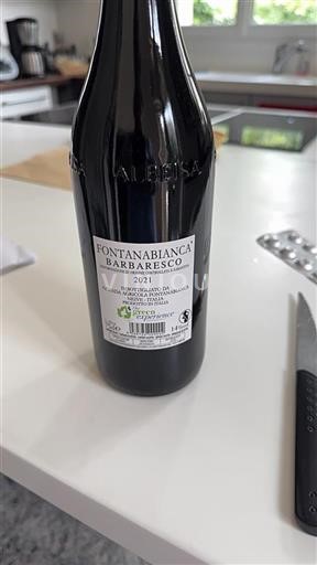 Piedmont Barbaresco Fontanabianca Barbaresco 2021