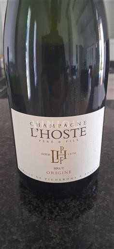 Champagne Champagne L'Hoste Origine Icke årgångsbetecknad