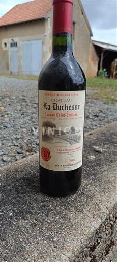 Vin Rouge sec Château La Duchesse 2006 France Bordeaux Lussac-saint-émilion AOC