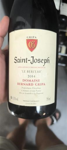 Rhônetal Saint-Joseph Domaine Bernard Gripa Le Berceau 2014