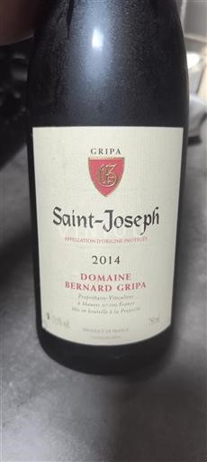 Rhônetal Saint-Joseph Domaine Bernard Gripa 2014