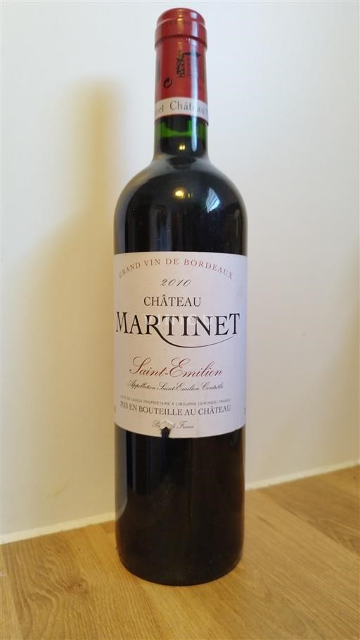 Bordeaux Saint-Émilion Château Martinet 2010