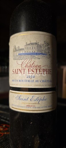 Bordeaux Saint-Estèphe Château Saint Estèphe 2010