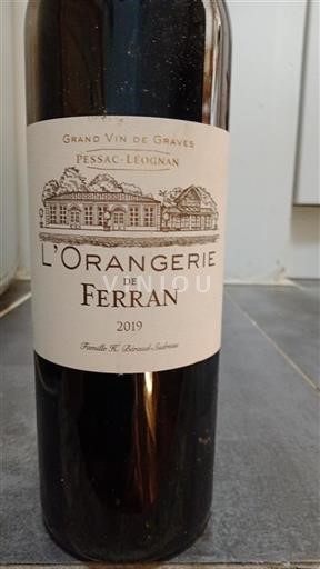 Burdeos Pessac-Léognan Ferran L'Orangerie 2019