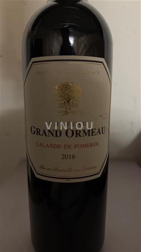 Bordéus Lalande-de-Pomerol Château Grand Ormeau 2016