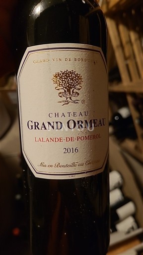 Burdeos Lalande-de-Pomerol Château Grand Ormeau 2016