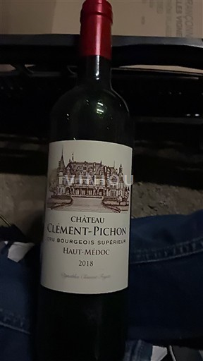Bordeaux Haut-Médoc Cru Bourgeois Supérieur Château Clément-Pichon 2018
