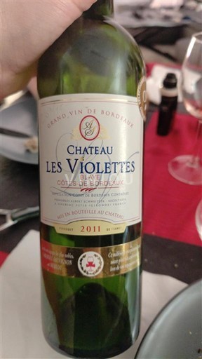 Bordeaux Blaye-côtes-de-bordeaux Château Les Violettes 2011