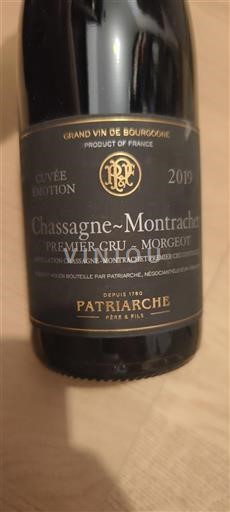 Burgund Chassagne-Montrachet Premier Cru Patriarche Père et Fils Émotion 2019