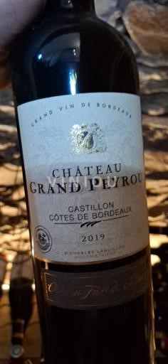 Vin Rouge sec Château Peyrou 2019 France Bordeaux Castillon-côtes-de-bordeaux AOC