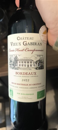 Bordeaux Château Vieux Gabiran Haut-Campremier 2022