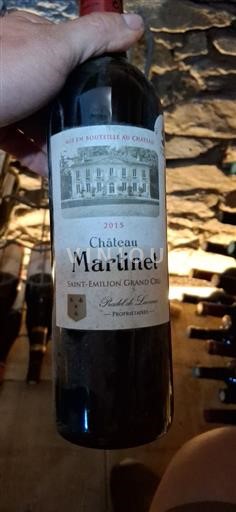 Bordeaux Saint-Émilion Grand Cru Grand Cru Château Martinel 2015