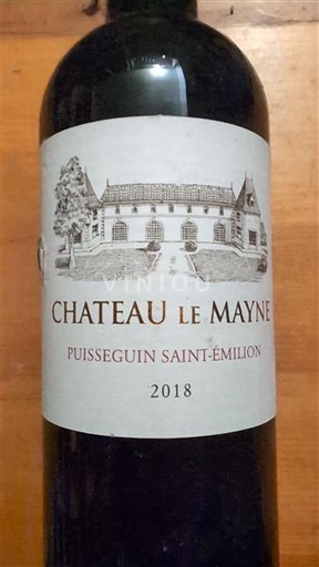 Bordeaux Puisseguin-saint-émilion Château Le Mayne 2018