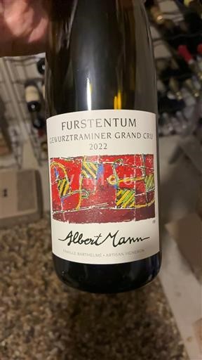 Elzas Gewurztraminer Grand Cru Albert Mann Furstentum 2022