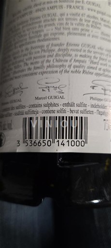 Thung lũng Rhône Côte-rôtie Guigal 2016